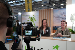 Tournage vidéo au Salon de l’agriculture à Paris pour le lancement de l’ERG