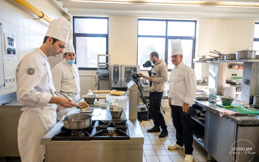 Reportage vidéo pour une classe du Lycée hôtelier du Touquet